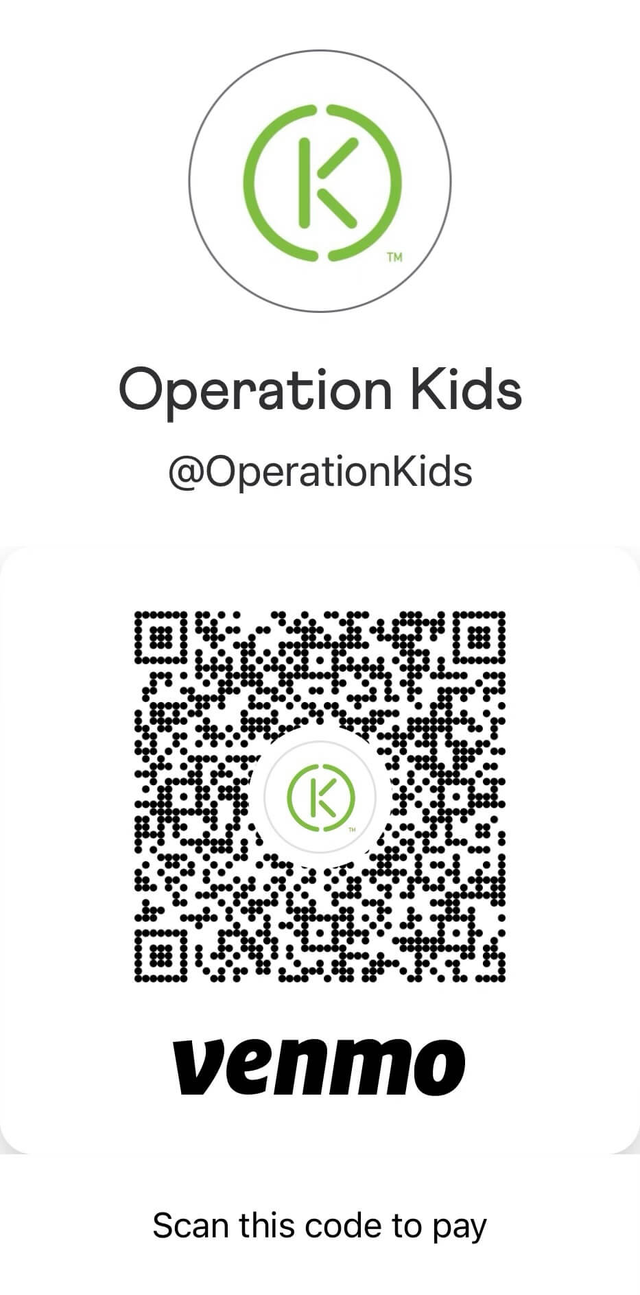 Venmo QR code